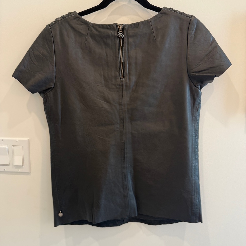 Maison Scotch Leather blouse - Picture 3 of 8